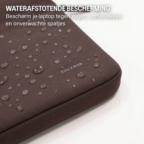 Coverzs Coverzs Luxe laptop sleeve met extra vak - 13 Inch (bordeaux) Coverzs Coverzs Luxe laptop sleeve met extra vak - 13 Inch (bordeaux)