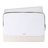Coverzs Nylon & PU leren laptop sleeve - 13 Inch (beige) Coverzs Nylon & PU leren laptop sleeve - 13 Inch (beige)