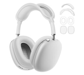 ShieldCase® AirPods Max siliconen covers - 4 in 1 set (transparant)