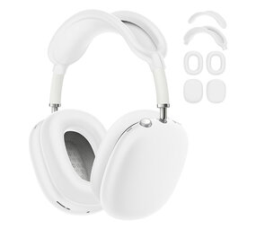 ShieldCase® Airpods Max 2 siliconen covers - 4 in 1 set (wit)