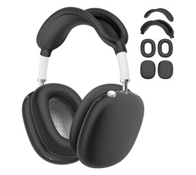 ShieldCase® Airpods Max 2 siliconen covers - 4 in 1 set (zwart)