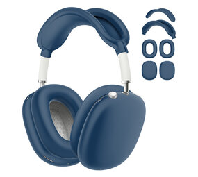 ShieldCase® Airpods Max 2 siliconen covers - 4 in 1 set (donkerblauw)