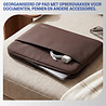 Coverzs Coverzs Luxe laptop sleeve met extra vak - 14 Inch (bordeaux)