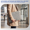 Coverzs Coverzs Luxe laptop sleeve met extra vak - 13 Inch (lichtgrijs)