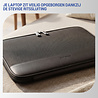 Coverzs Coverzs PU leren laptoptas - 15,6 inch (zwart)