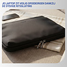 Coverzs Coverzs Nylon & PU leren laptop sleeve - 13 Inch (zwart)
