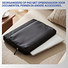 Coverzs Coverzs Nylon & PU leren laptop sleeve - 13 Inch (zwart)