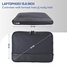 Coverzs Coverzs PU leren laptoptas - 15,6 inch (zwart)