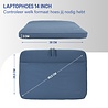 Coverzs Coverzs Luxe laptop sleeve met extra vak - 14 Inch (blauw)