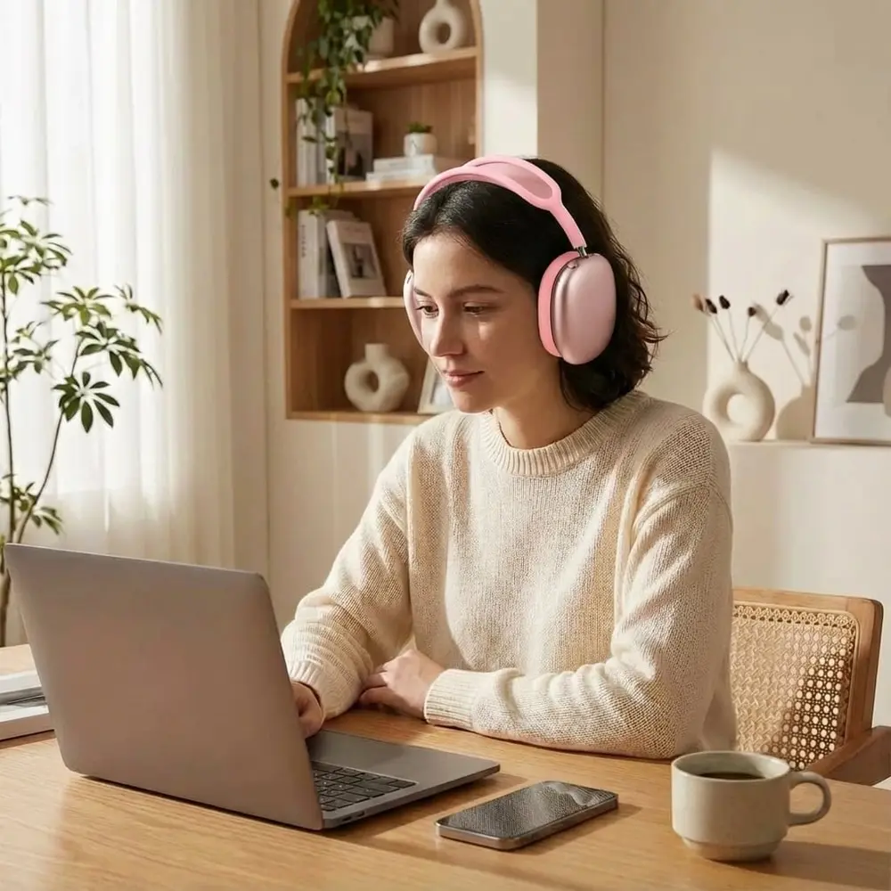 ShieldCase® ShieldCase Airpods Max siliconen oorkussens & cover bundel (sterrenlicht)