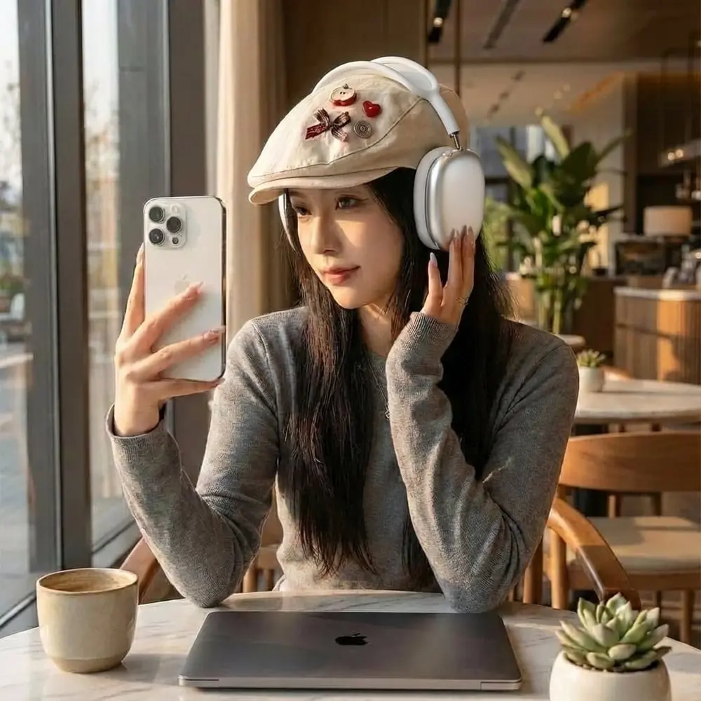 ShieldCase® ShieldCase Airpods Max siliconen oorkussens & cover bundel (wit)