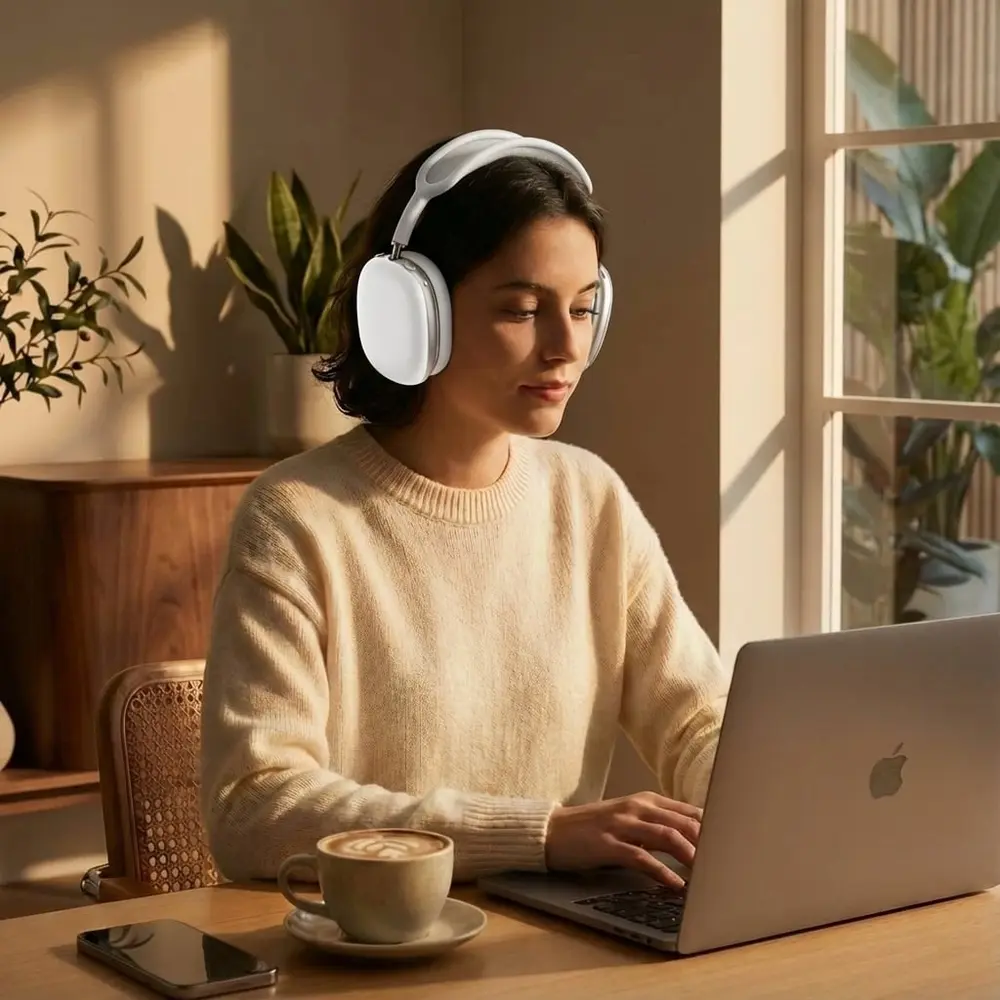 ShieldCase® ShieldCase Airpods Max 2 siliconen covers (wit)