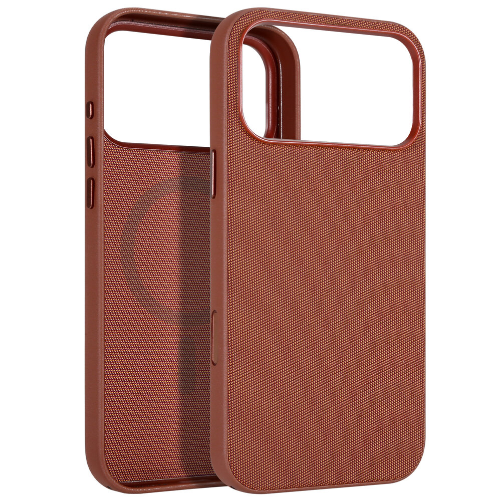 Coverzs Coverzs iPhone 17 Pro Max Woven MagSafe hoesje (oranje)
