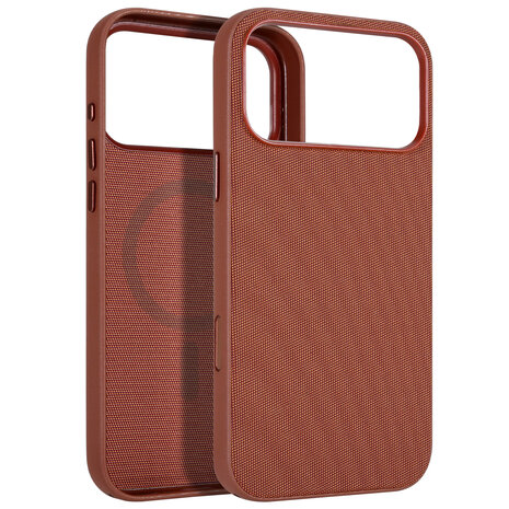 Coverzs Coverzs iPhone 17 Pro Max Woven MagSafe hoesje (oranje)