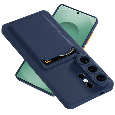 ShieldCase® ShieldCase Samsung Galaxy S26 Ultra siliconen hoesje met pasjeshouder (donkerblauw) ShieldCase® ShieldCase Samsung Galaxy S26 Ultra siliconen hoesje met pasjeshouder (donkerblauw)