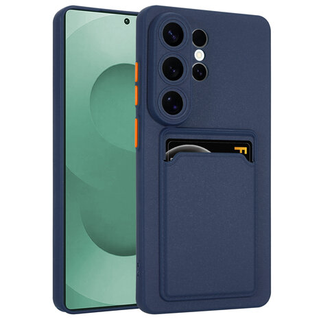 ShieldCase® ShieldCase Samsung Galaxy S26 Ultra siliconen hoesje met pasjeshouder (donkerblauw) ShieldCase® ShieldCase Samsung Galaxy S26 Ultra siliconen hoesje met pasjeshouder (donkerblauw)