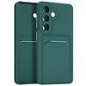 ShieldCase® ShieldCase Samsung Galaxy S26 siliconen hoesje met pasjeshouder (donkergroen)