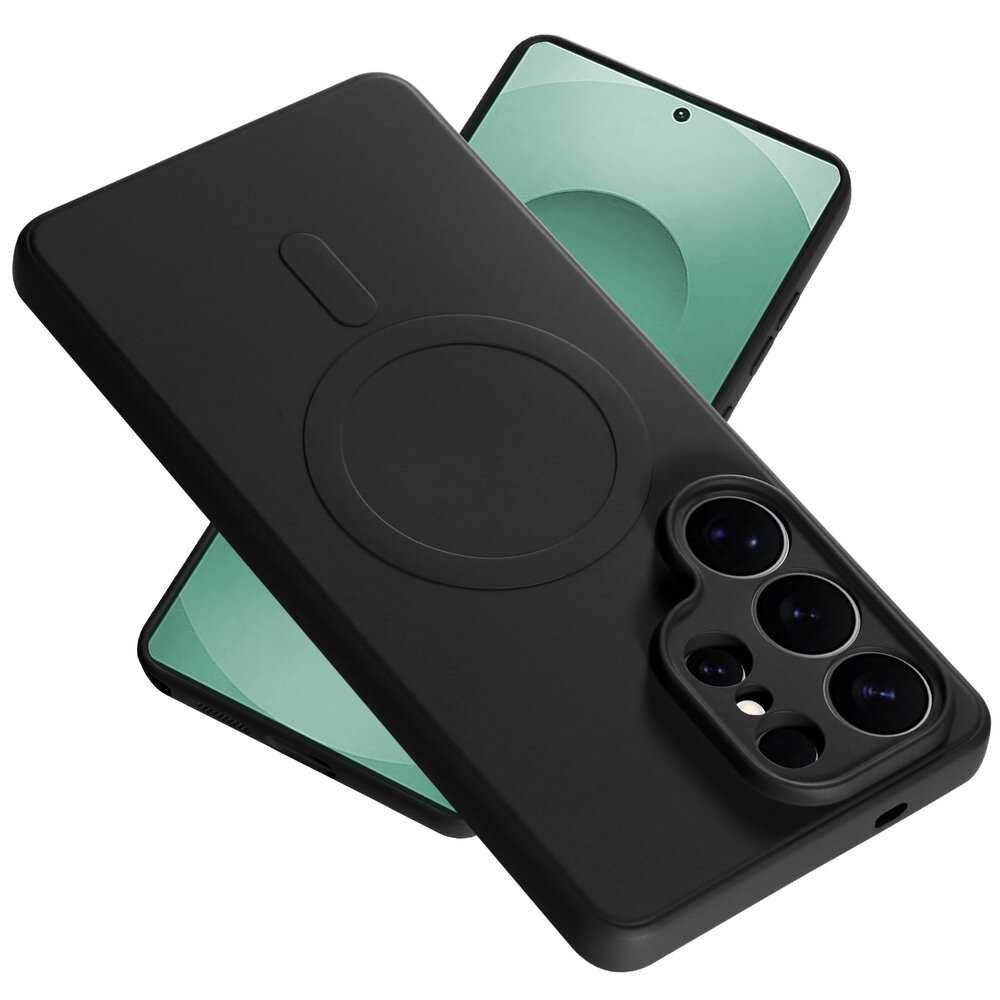 ShieldCase® ShieldCase Samsung Galaxy S26 Ultra siliconen MagSafe back cover (zwart)