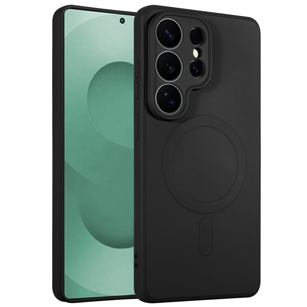 ShieldCase® ShieldCase Samsung Galaxy S26 Ultra siliconen MagSafe back cover (zwart)