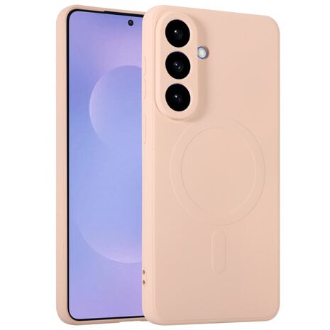 ShieldCase® ShieldCase Samsung Galaxy S26 Plus siliconen MagSafe back cover (roze)