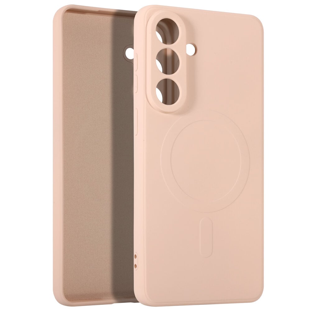 ShieldCase® ShieldCase Samsung Galaxy S26 Plus siliconen MagSafe back cover (roze)