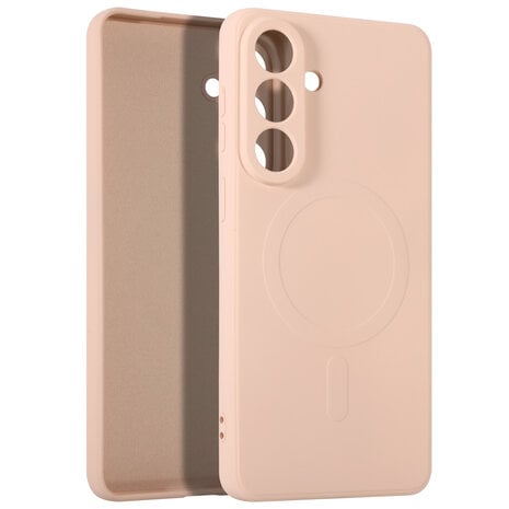 ShieldCase® ShieldCase Samsung Galaxy S26 Plus siliconen MagSafe back cover (roze)