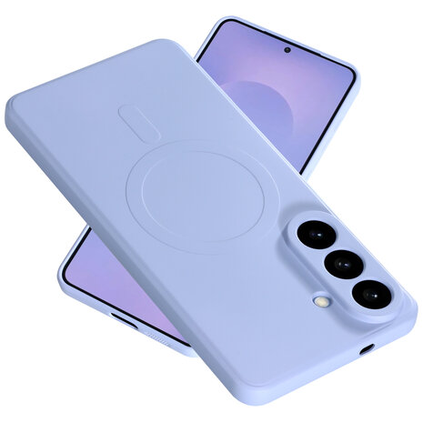 ShieldCase® ShieldCase Samsung Galaxy S26 Plus siliconen MagSafe back cover (paars)