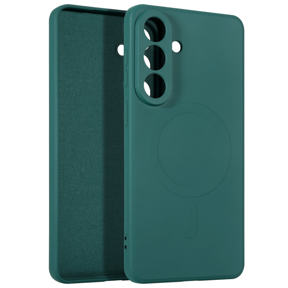 ShieldCase® ShieldCase Samsung Galaxy S26 Plus siliconen MagSafe back cover (donkergroen)