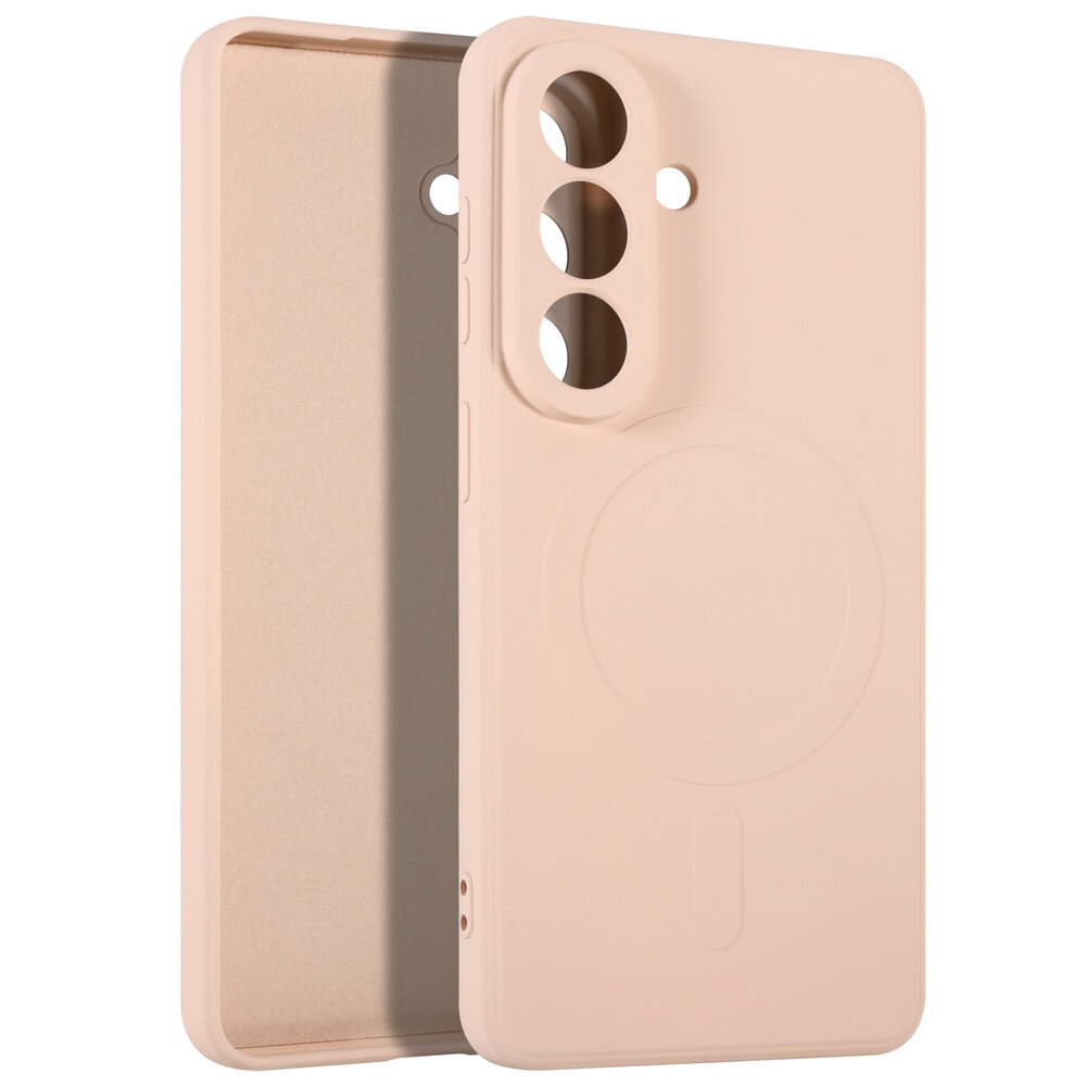 ShieldCase® ShieldCase Samsung Galaxy S26 siliconen MagSafe back cover (roze)