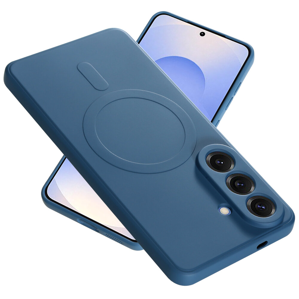 ShieldCase® ShieldCase Samsung Galaxy S26 siliconen MagSafe back cover (donkerblauw)