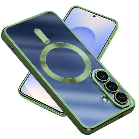 ShieldCase® ShieldCase Samsung Galaxy S26 Plus  hoesje met camera cover (donkergroen)