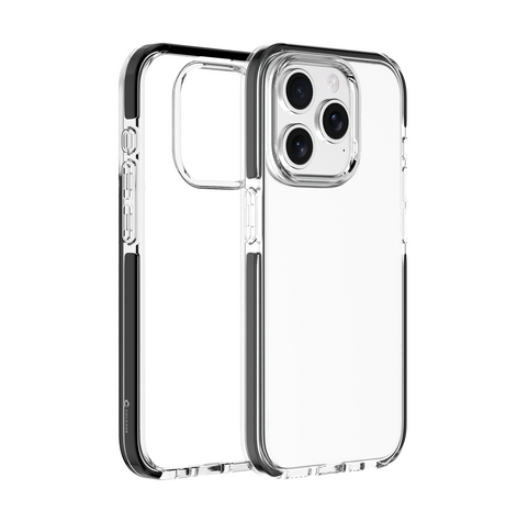 Coverzs Coverzs iPhone 15 Pro transparant shockproof hoesje (zwart) Coverzs Coverzs iPhone 15 Pro transparant shockproof hoesje (zwart)