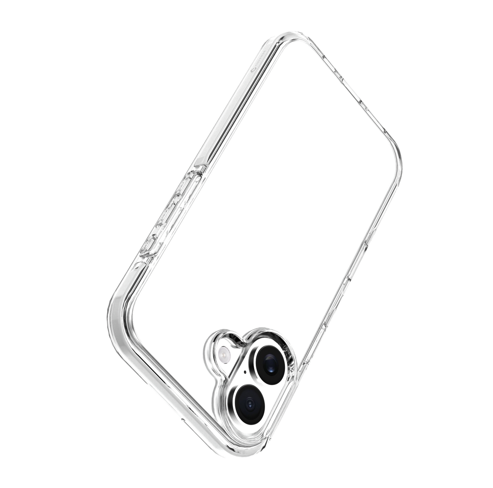 Coverzs Coverzs iPhone 16 transparant shockproof hoesje (wit)