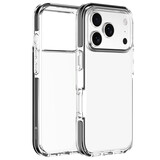 Coverzs iPhone 17 Pro transparant shockproof hoesje (zwart)
