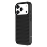 Coverzs Coverzs iPhone 17 Pro kevlar MagSafe siliconen hoesje (zwart)