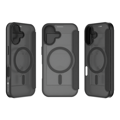 Coverzs Coverzs iPhone 17 MagSafe bookcase (transparant / zwart)