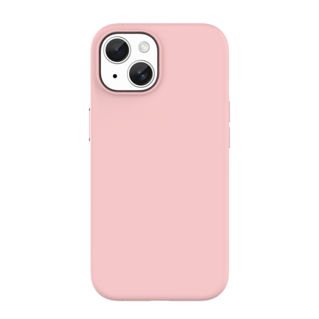 Coverzs Coverzs iPhone 15 liquid siliconen MagSafe hoesje (roze)
