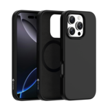 Coverzs iPhone 15 Pro liquid siliconen MagSafe hoesje (zwart)