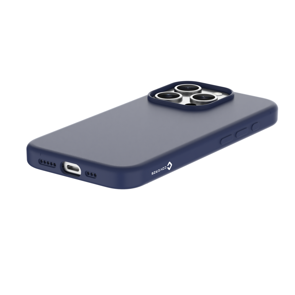 Coverzs Coverzs iPhone 15 Pro liquid siliconen MagSafe hoesje (blauw)