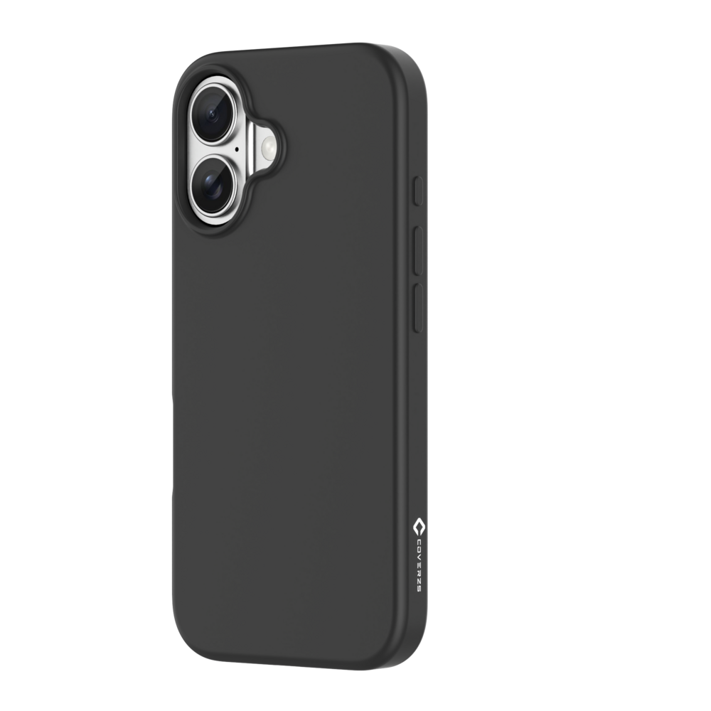 Coverzs Coverzs iPhone 16 liquid siliconen MagSafe hoesje (zwart)