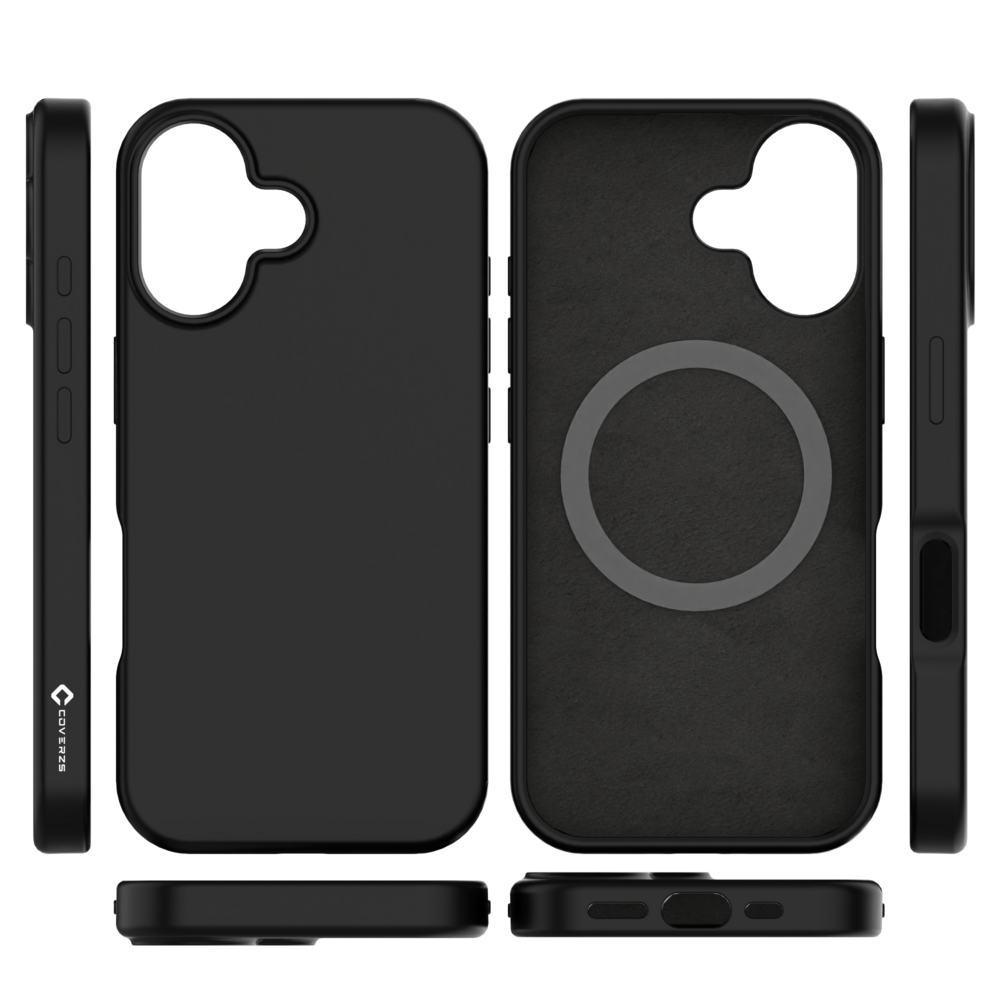 Coverzs Coverzs iPhone 17 liquid siliconen MagSafe hoesje (zwart)