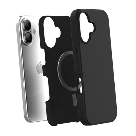 Coverzs Coverzs iPhone 17 liquid siliconen MagSafe hoesje (zwart)