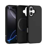 Coverzs iPhone 17 liquid siliconen MagSafe hoesje (zwart)