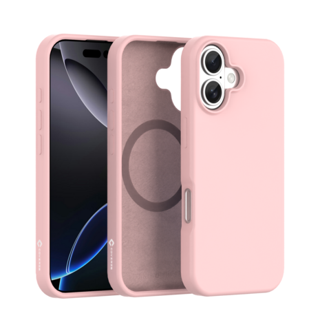 Coverzs Coverzs iPhone 17 liquid siliconen MagSafe hoesje (roze)