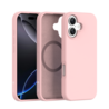 Coverzs Coverzs iPhone 16 liquid siliconen MagSafe hoesje (roze)