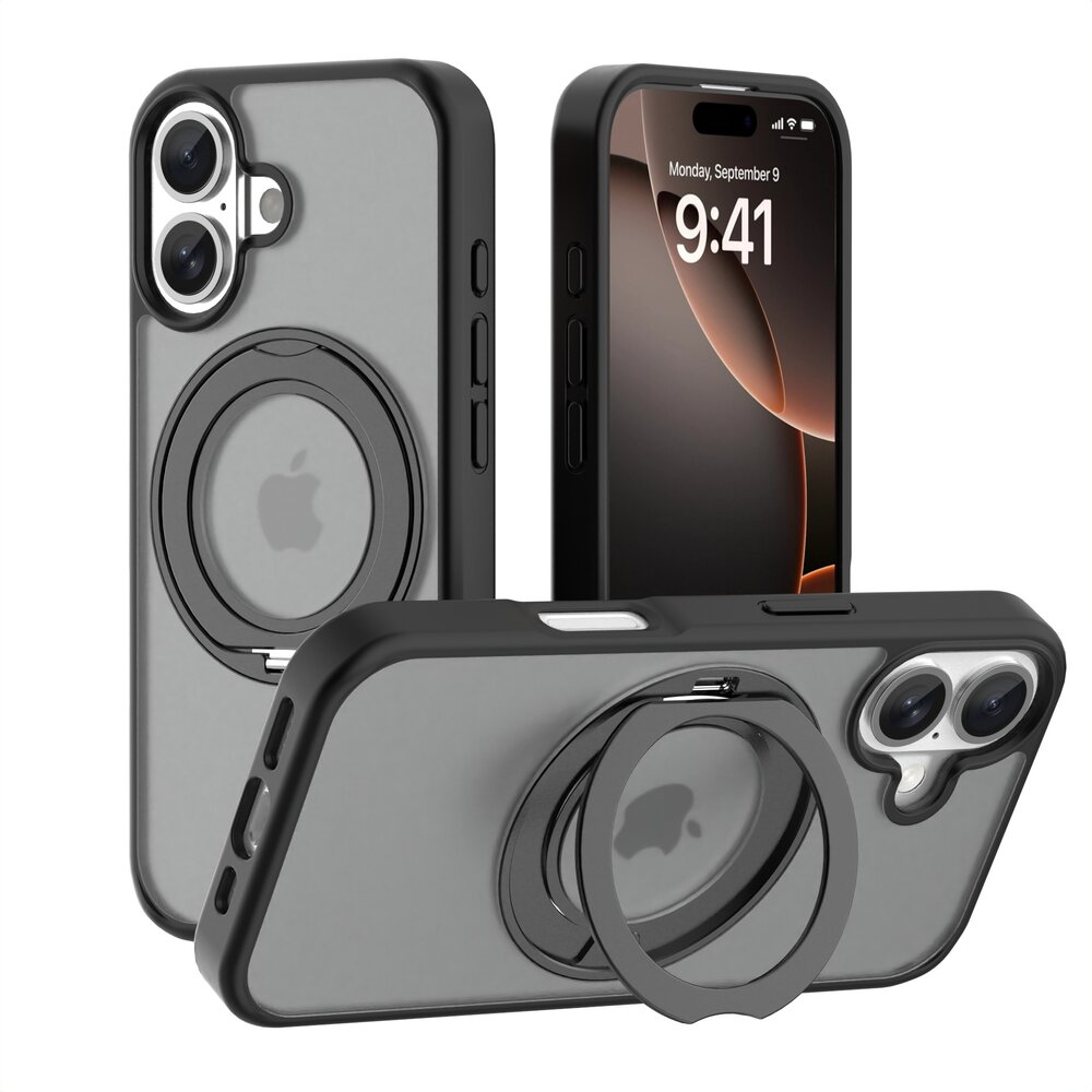 Coverzs Coverzs iPhone 17 Standing MagSafe case (zwart)