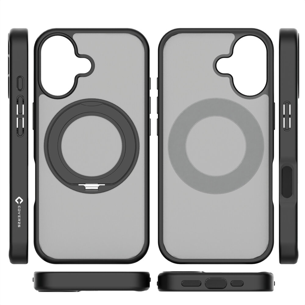 Coverzs Coverzs iPhone 17 Standing MagSafe case (zwart)