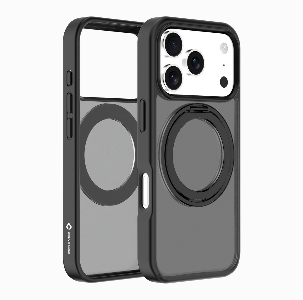 Coverzs Coverzs iPhone 17 Pro Max Standing MagSafe case (zwart)