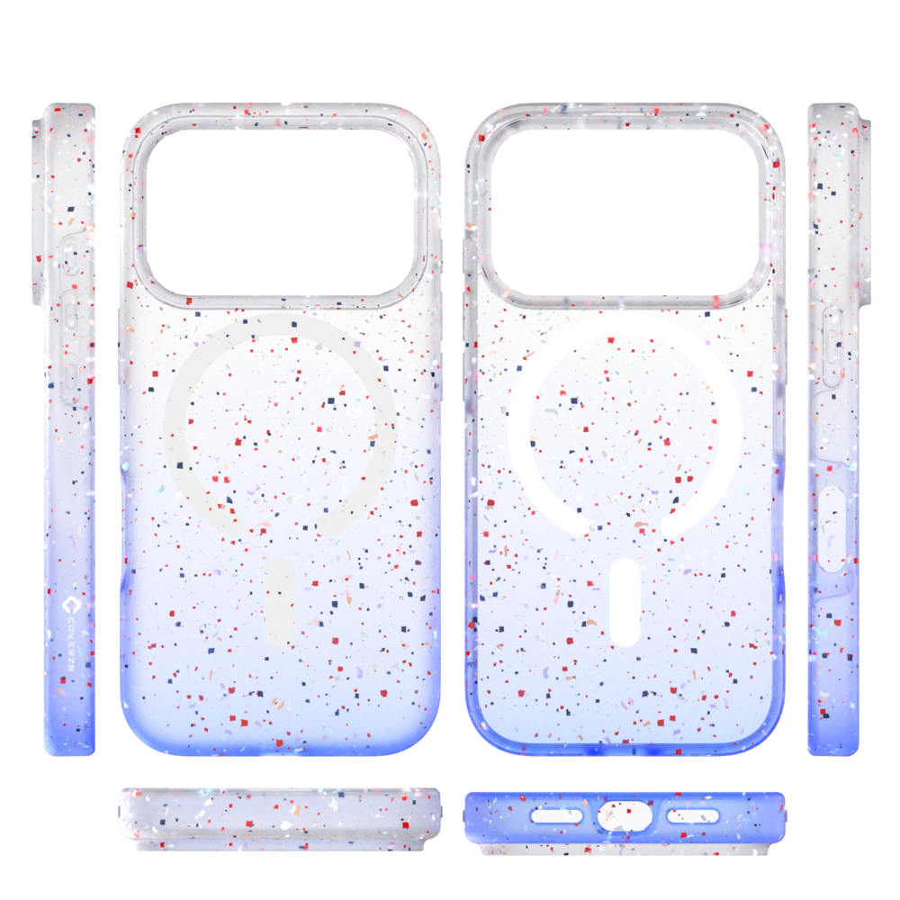 Coverzs Coverzs iPhone 17 Pro gerecycled MagSafe hoesje (blauw)