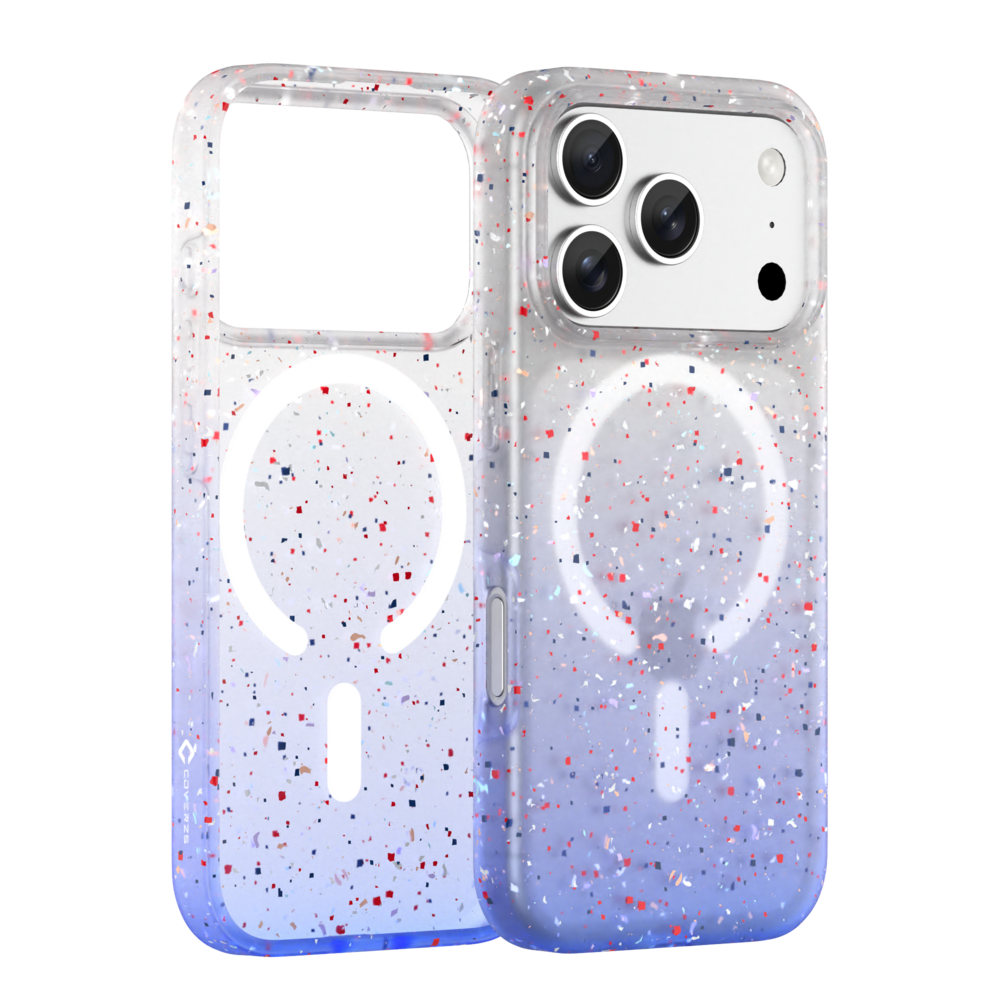 Coverzs Coverzs iPhone 17 Pro gerecycled MagSafe hoesje (blauw)